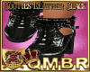 QMBR Booties Leather Blk