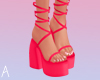 A| Cute Sandals Red
