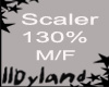 Scaler 130%  M / F