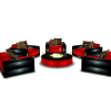 red&blk Chairs Set & Fir
