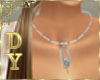 DY* Silver Rose Necklace