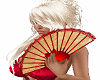 Red Lace fan