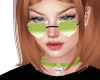 Green Heart Glasses