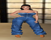 demin skull outfit