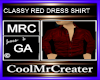 CLASSY RED DRESS SHIRT
