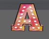 Letter A Pink/Yellow