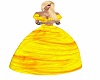 Robe  princesse  jaune  
