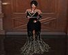 royal black dress