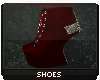 P | Heelless Red Boots