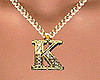 K Letter Necklace G
