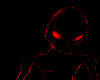 black red alien dancer
