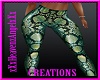 Green SnakeSkin Pants