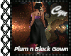 Plum n Black Gown