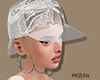 LACE FABRIC HAT (WHITE)