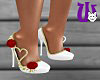 Sweetheart Heels white