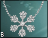 Snowflake Necklace Ear