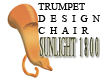 trumpet copper chair