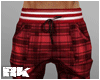 (RK) Red plaid pants