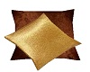Brown/Gold Accent Pillow