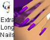 Extra-Long Nails Purple