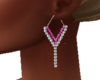 HotPink Crystal Earrings