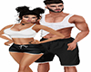 couple white tank top *M