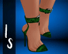 :Is: Night Green Heels