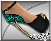 !ACX!Green Leopard Shoes