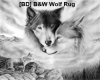 [BD] B&W Wolf Rug