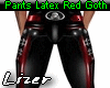 Pants Latex Red Goth