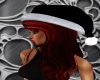 Black Santa Hat Red Hair