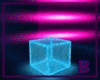 Neon Blue Cube