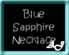 (AJ) Blue Sapphire Neckl