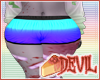 [Devil] Blue shorts.