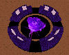 purple neon rose