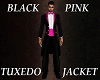 Black Pink Tuxedo Jacket