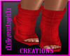 Red Open Toe Boots