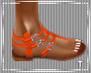 T l Orange Pop Sandals