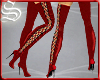 !*t2 Thigh Hi Red Boots