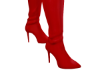 Red Knee-High Boots