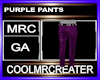 PURPLE PANTS