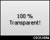 100% Transparent Sticker