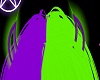 Purple&Green Glo Horns