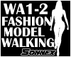 walking fashion model