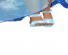 ice blue sandals