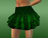 Skirt Ruffled Velvet Grn