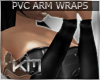 +KM+ PVC ArmWraps Black