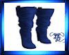 Blue Leather CB Boots