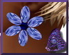 Blue  Flower Earrings