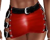 RED BELTED SKIRTMINI
